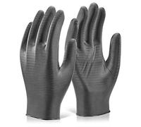 NITRILE DISPOSABLE GRIPPER GLOVE POWDER FREE BL M (8)