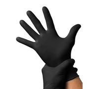Nitrile Gloves Black Heavy Duty Powder-Free Disposable Box Of 100 - Small