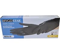 Nitrile Gloves "Dark" Hygostar M Black