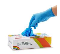 Nitrile Gloves Kids Gloves Disposable, Nitrile Gloves for Children Latex Free, Food Grade, Powder Free - for Kids Festival Preparation, Crafting, Painting, Gardening, Cooking (S for 7-12 Years, Blue)