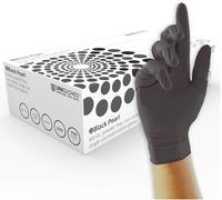 Unigloves Black Pearl Nitrile Examination Gloves - Multipurpose, Powder Free and Latex Free Disposable Gloves - Box of 100 Gloves, Black, Extra Small (GP0031)