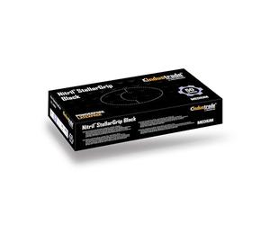 Nitrile Industrial Gloves - Diamond Texture for Enhanced Grip, Non-Sterile, Hypoallergenic, Ambidextrous, for Multiple Sectors, Disposable, Bulk Buy, 6.5g Thickness (Large) (Black) (50)- Industrade