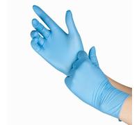 Nitrile Powder Free Blue Disposable Gloves Safetouch size Medium by Safetouch
