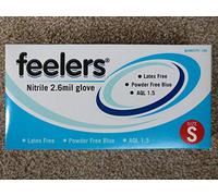 Nitrile powder free blue disposable gloves Small