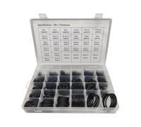 Nitrile Rubber O-Ring Set 1225PCS for Plumbing Repair | High-grade nitrile material, resistant, weather for proof, -40°F to 248°F range, black finish, long lasting
