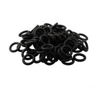 Nitrile Rubber O-Rings 5mm Thick 18-80mm OD 100pcs Black(28 * 5mm)