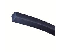 Nitrile Rubber Seal Strip, Solid Black NBR Weatherproof Gap Excluder, 4x4mm to 30x30mm, Oil & Heat Resint, 16x16mm, 2 Meter Length for Doors &