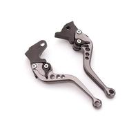 NITRIMS Handlebar Clutch Motorcycle Aluminum Adjustable Racing Brake Clutch Lever for Z900 for Z650 for Ninja 650R 2017-2024 Brake Clutch Lever(Gray Short)