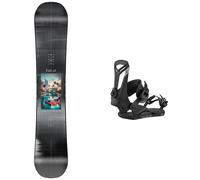 Nitro - All-mountain Snowboard bindings - Pack Cheap Thrills 2026 for Men - Black Black S.M.L.XL