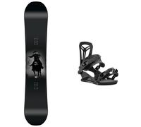 Nitro - All-mountain Snowboard bindings - Pack T1 2025 for Men - Black Black M.L.XL.S