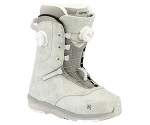 Nitro - Boots de snowboard all-mountain - Crown Boa Light Grey for Women - Size 8,5 UK Grey 8.5 UK