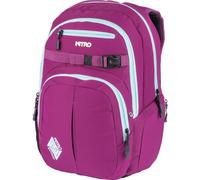 Nitro Chase Rucksack, Schulrucksack mit Organizer, Schoolbag, Daypack mit 17 Zoll Laptopfach, GRATEF.PINK