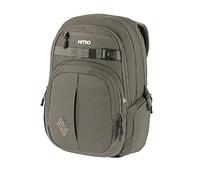 Nitro Chase Rucksack, Schulrucksack mit Organizer, Schoolbag, Daypack mit 17 Zoll Laptopfach, WAXED LIZARD