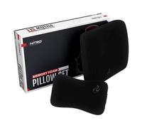 Nitro Concepts Memory Foam Pillow Set Black/Black - memory foam pillow set
