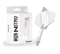 Nitro Flite - Integrated Flight and Shaft White & Clear