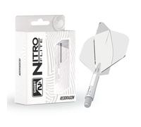 Nitro Flite - Integrated Flight and Shaft White & Clear