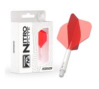 Nitro Flite - Integrated Flight and Shaft White & Red