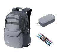Nitro Future Hero Set Including Pencil Case XL & POSCA Creative Marker, graphite, 35 L, Casual