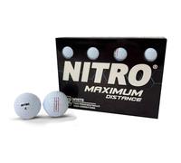 Nitro Maximum Distance Golf Balls (Pack of 12) - White