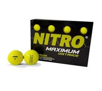 Nitro Maximum Distance Golf Balls (Pack of 12) - Yellow