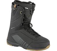 Nitro Men's Rival TLS '22 All Mountian Freeride Freestyle Quick Lacing System Boat Snowboard Boot, Black, 255