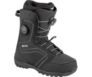 Nitro Men's Sentinel Boa '23 All Mountain Freestyle Quick Lacing System Cheap Boat Snowboard Boot, True Black, MP 26.0 // EU 40 // US 8