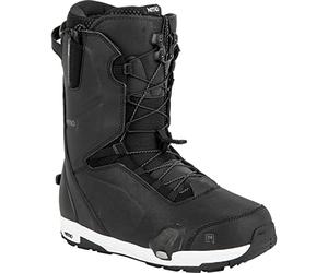 Nitro Men's Snowboards Profile TLS 23 All Mountain Freeride Freestyle High-End Premium Quick Lacing System Step On Boot Snowboard Boot, Black, MP 25.5 // EU 39 1/3 // US 7.5