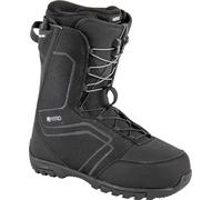 Nitro Men's Snowboards Sentinel TLS '23 All Mountain Freestyle Quick Lacing System Cheap Boat Snowboard Boot True Black, MP 25.5 // EU 39 1/3 // US 7.5