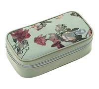 Nitro Pencil Case Xl Inkl. Geo Dreieick & Stundenplan, Federmäppchen, Schlampermäppchen, Faulenzer Box, Federmappe, Stifte Etui, Dead Flower
