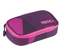 Nitro Pencil Case XL inkl. Geo Dreieick & Stundenplan, Federmäppchen, Schlampermäppchen, Faulenzer Box, Federmappe, Stifte Etui, Fragments Purple