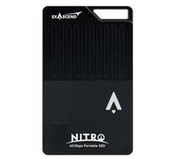 Nitro Portable 4TB SSD USB4, Solid State Drive 3100 MB/s Read Speed and Sustained 3000MB/s Write Speed, Thunderbolt 3 (40Gbps), USB-C (10Gbps), Ultra-rugged IP68 Rating for Dust and Water Resistance