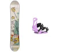 Nitro - Snowboard Bindings - Pack Mercy 2025 for Women in Nylon - Beige Beige