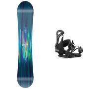 Nitro - Snowboard Bindings - Snowboard set Lectra Brush 2024 for Women in Nylon - Blue Blue S.M.L.XL