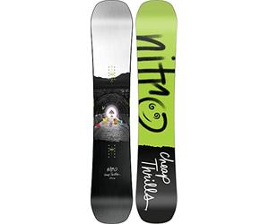 Nitro Snowboards Men's Cheap TRILLS BRD '23 Freestyle Board, Twin Flat-Out Rocker, Urban