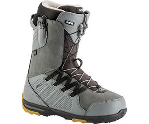 Nitro Snowboards Team TLS 19 Men's Snowboard Shoes with Quick Lacing Highend Freestyle Freeride Carving, Men's, 1191-848445, Charcoal-White, Size 33