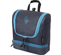 Nitro Travel Kit Stylish Travel Wash Bag with Extra Bottom Compartment Toiletry Bag for Hanging Cosmetic Bag with Many Storage Compartments for Travel and Camping Toiletry Bag, 25 x 24 x 11 cm, Haze,