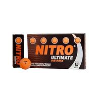 Nitro Ultimate Distance Golf Ball (15-Pack), Orange