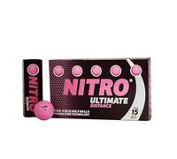 Nitro Ultimate Distance Golf Ball (15-Pack), Pink