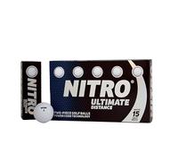 Nitro Ultimate Distance Golf Ball (15-Pack), White