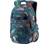 Nitro Unisex Chase Backpack, School Backpack with Organiser, School Bag, Daypack with 17 Inch Laptop Compartment, Backpack (Pack of 1), Tropical, 35L, Rucksack