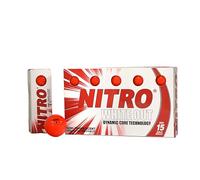 Nitro White Out Golf Balls 15pk Red