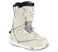 Nitro Women's CAVE TLS Step On All Mountain Freestyle Freeride Quick Lacing System Boat Snowboard Boot Sand Rose 23.5