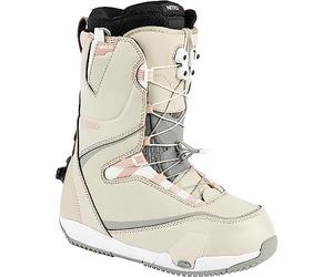 Nitro Women's CAVE TLS Step On All Mountain Freestyle Freeride Quick Lacing System Boat Snowboard Boot Sand Rose 25.0