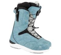 Nitro Women's Crown TLS Lightweight Snowboard Boot with Quick Lacing System, All-Round Freestyle Freeride Soft Boot, Blue, MP 24.5 // EU 38 // US WMN 7