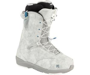 Nitro Women's Crown TLS Lightweight Snowboard Boot with Quick Lacing System, Allround Freestyle Freeride Softboot, Grey, MP 27.5 // EU 42 // US WMN 10