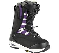 Nitro Women's Snowboards Bianca TLS '21 Premium All Mountain Freeride Freestyle Quick Lacing System Boot Snowboard Boot, Black-Purple, MP 25.5 // EU 39 1/3 // US 8