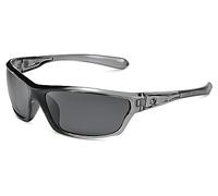 Nitrogen Polarized Wrap Around Sport Sunglasses for Men Women UV400 Protection Sun Glasses, Crystal Gray | Smoke, One size