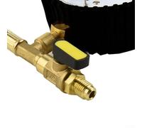 Nitrogen Pressure Tester for HVAC Gauge Brass 1/4 SAE for Air Conditioning Refrigeration Systems Leak Testing Compatible with R134A R22 R