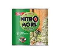 Nitromors All Purpose Paint and Varnish Remover, Paint Remover for Wood, Metal and Masonry, High-Strength Paint Stripper with Colour Indicator, Non-Drip Paint Remover Gel, 1 x 2 Litre Tin