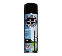 Nitromors Anti-Rust Hammered Finish Metal Spray Paint, No Primer Required, Black, 500 ml